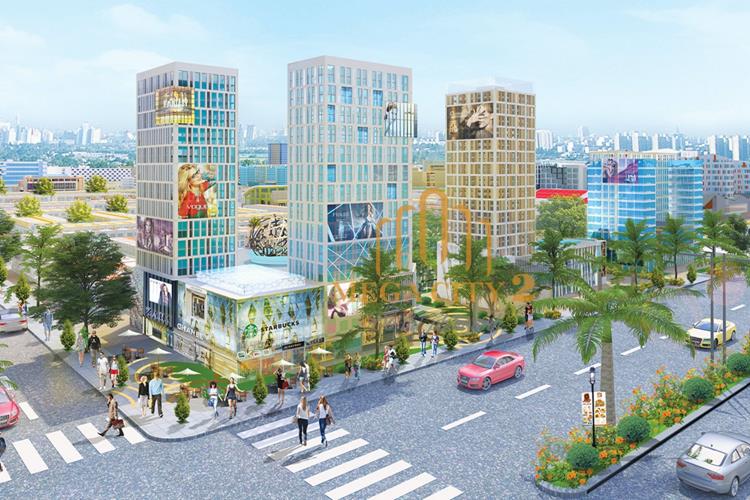 Khu trung tâm thương mại sầm uất của dự án Mega City 2