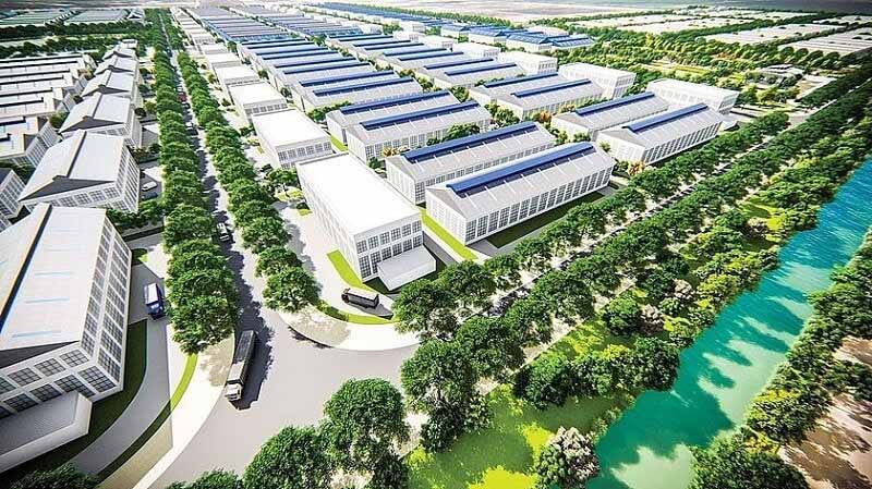 Thị trường bất động sản công nghiệp sẽ tiếp tục là điểm sáng trong năm 2025. Ảnh: AI.