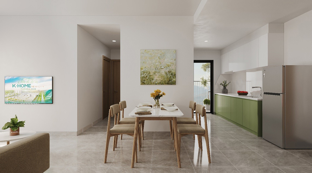 K-Home Apartment sở hữu thiết kế thông minh và bàn giao đầy đủ nội thất “xịn sò” nhưng có thể sở hữu với số vốn ban đầu chỉ 77,8 triệu đồng.