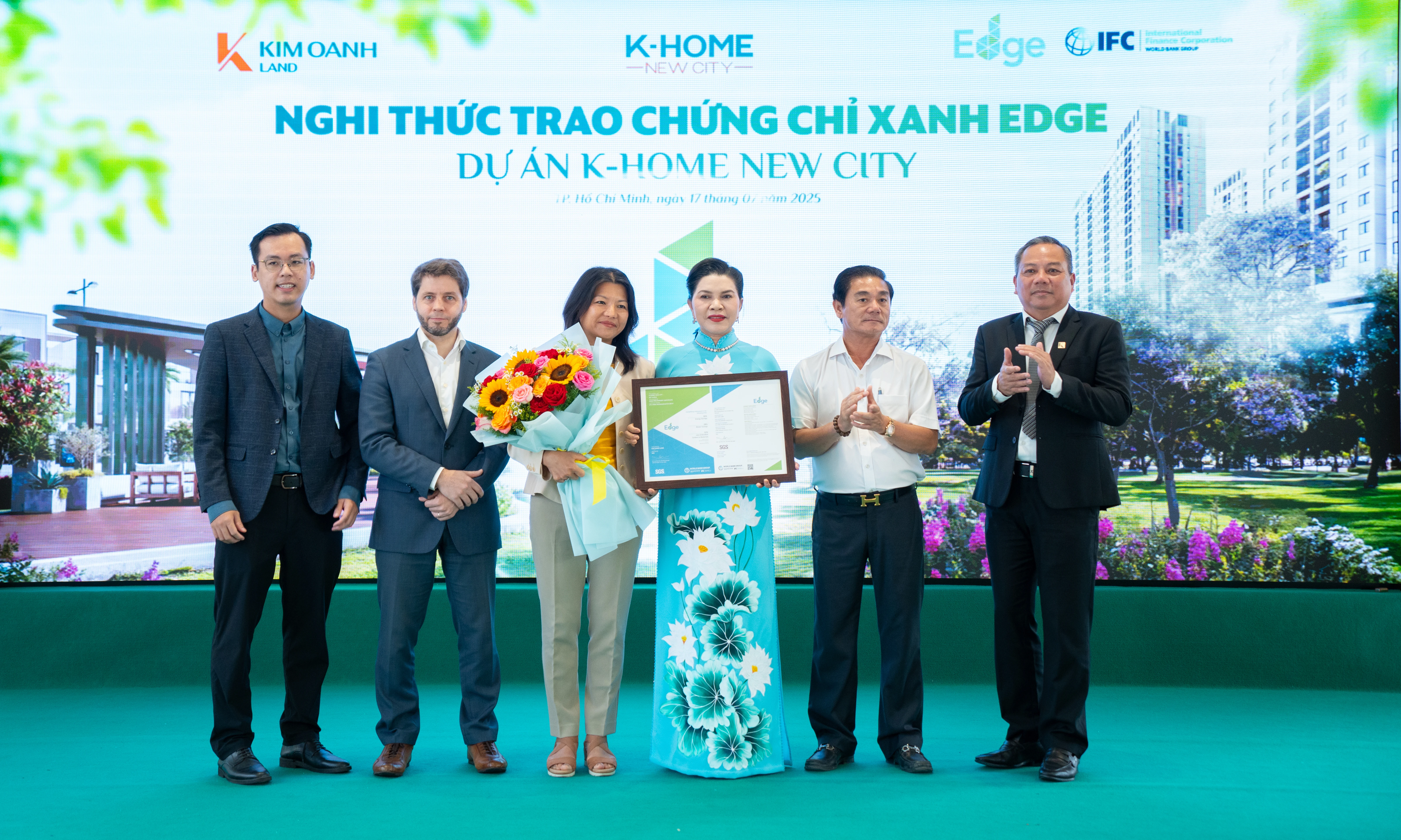 K-Home New City là dự án đầu tiên do Kim Oanh Land phát triển theo tiêu chuẩn công trình xanh EDGE