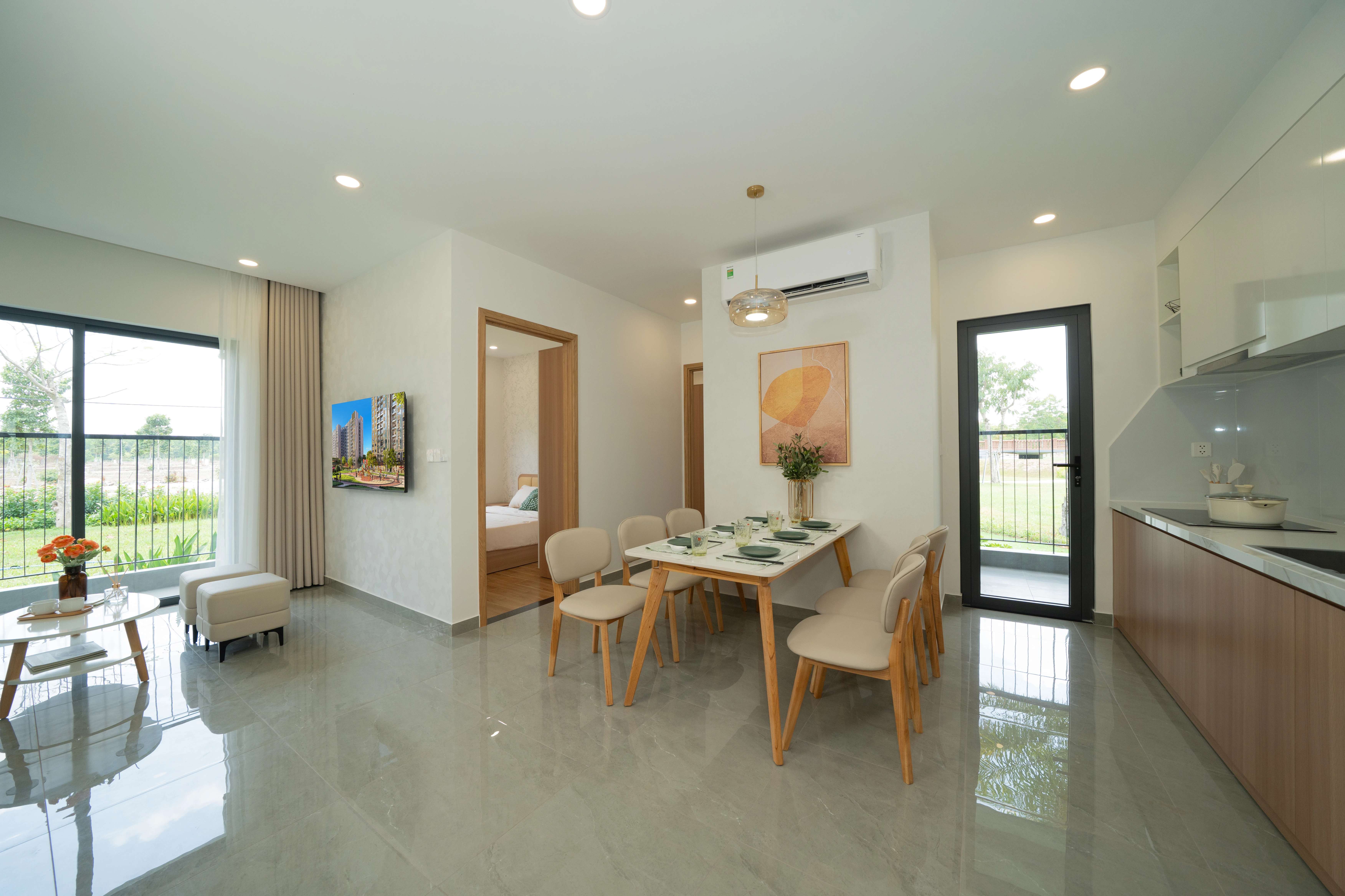 Thiết kế căn hộ K-Home Avenue theo hướng không gian mở giúp tận dụng tối đa ánh sáng và gió tự nhiên.
