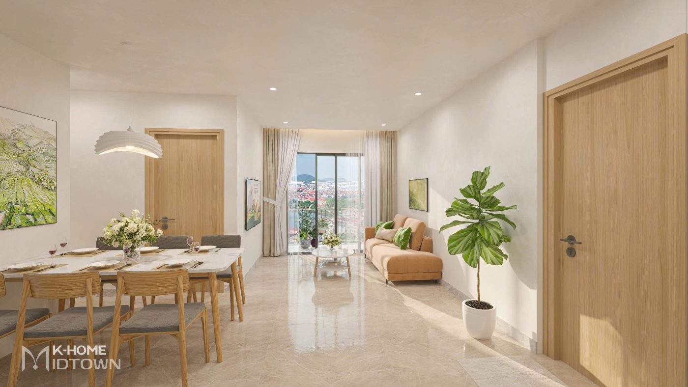 Căn hộ K-Home Midtown tiết kiệm 20% lượng điện, nước tiêu thụ và giảm 20% hàm lượng carbon trong vật liệu.