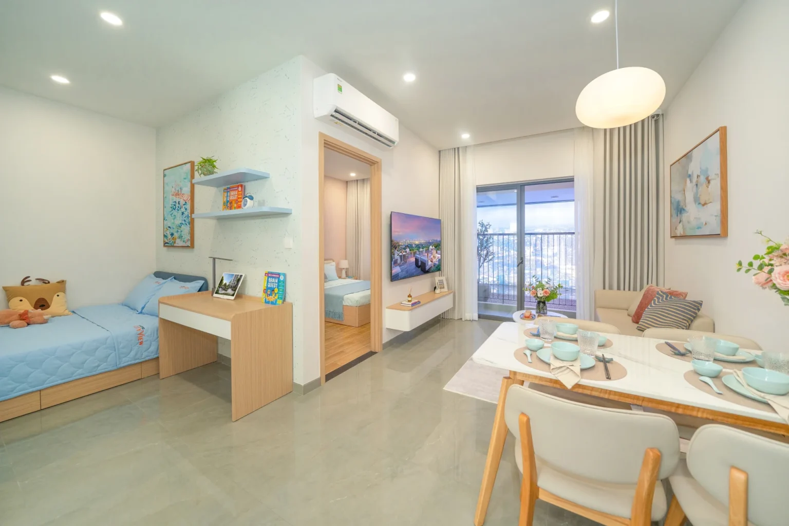 Thực tế căn hộ 1PN+ K-Home Cityview sẽ được bàn giao cho khách hàng