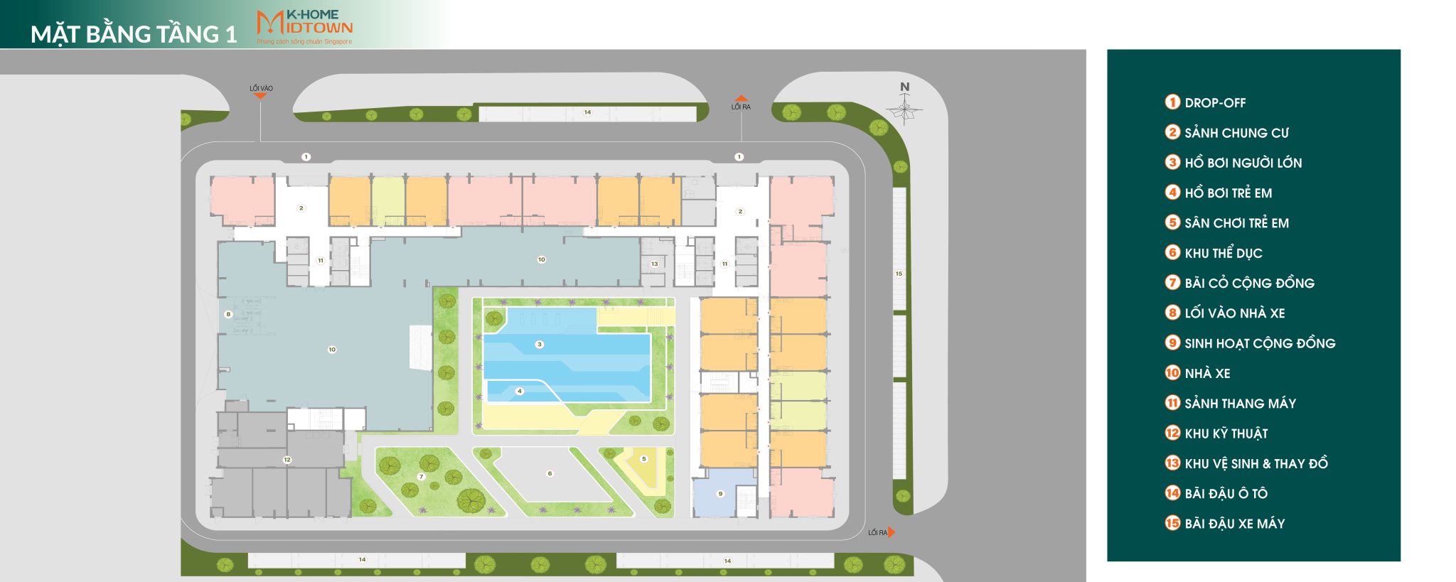 Phối cảnh Mặt bằng K-Home Midtown